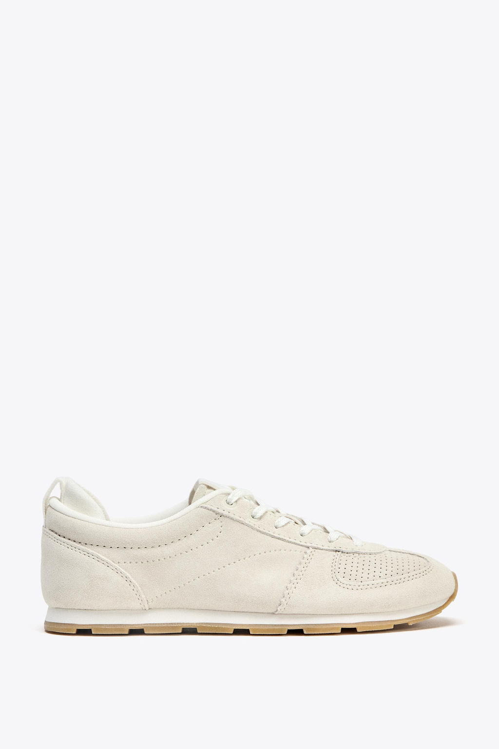 SPLIT SUEDE RUNNING TRAINERS - Zara фото 7