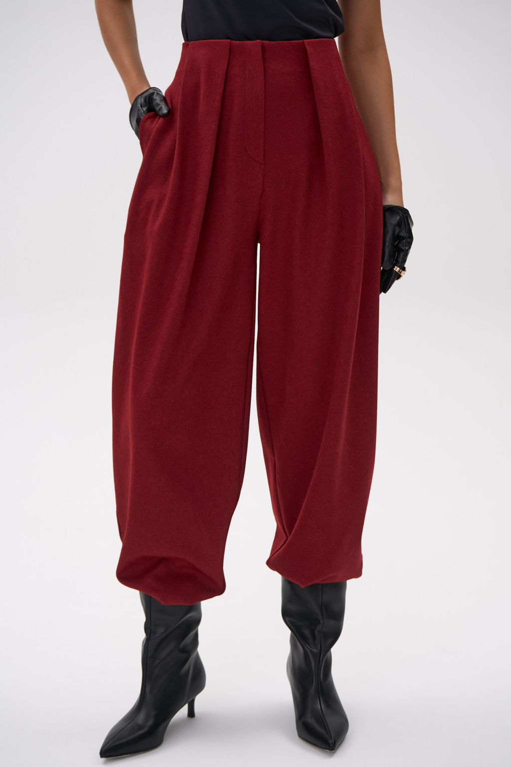 Брюки  алладины Джуди (бордовый) - Эльза фото 7