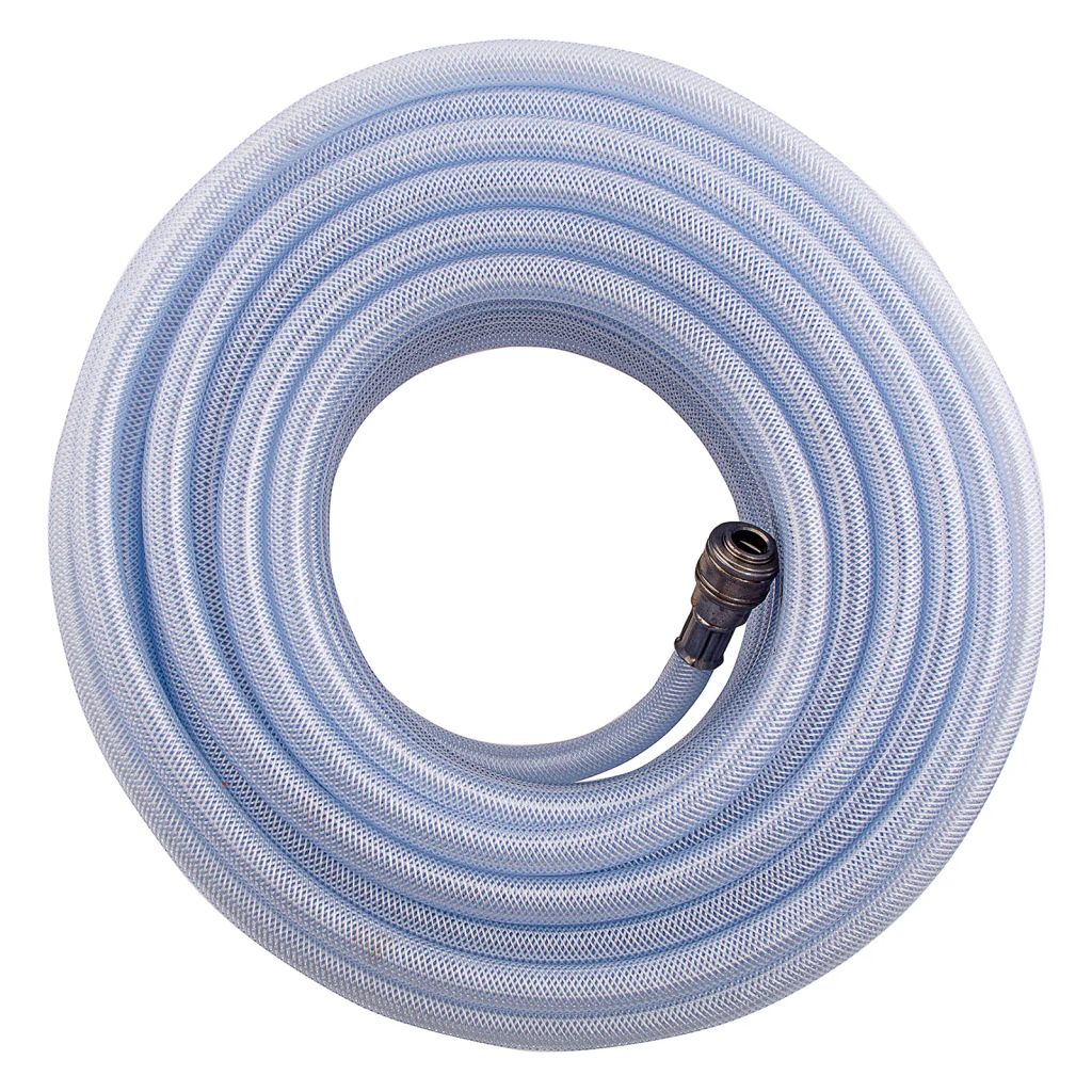 Шланг пневматический ПВХ, 10x16мм, 18 бар, армированный, прозрач., быстросъем, 30м// Stels