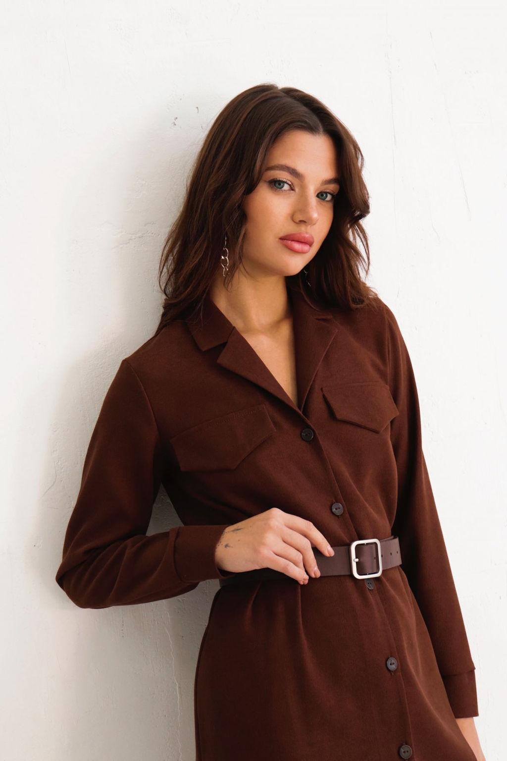 Платье-рубашка с английским воротником - Martichelli фото 203