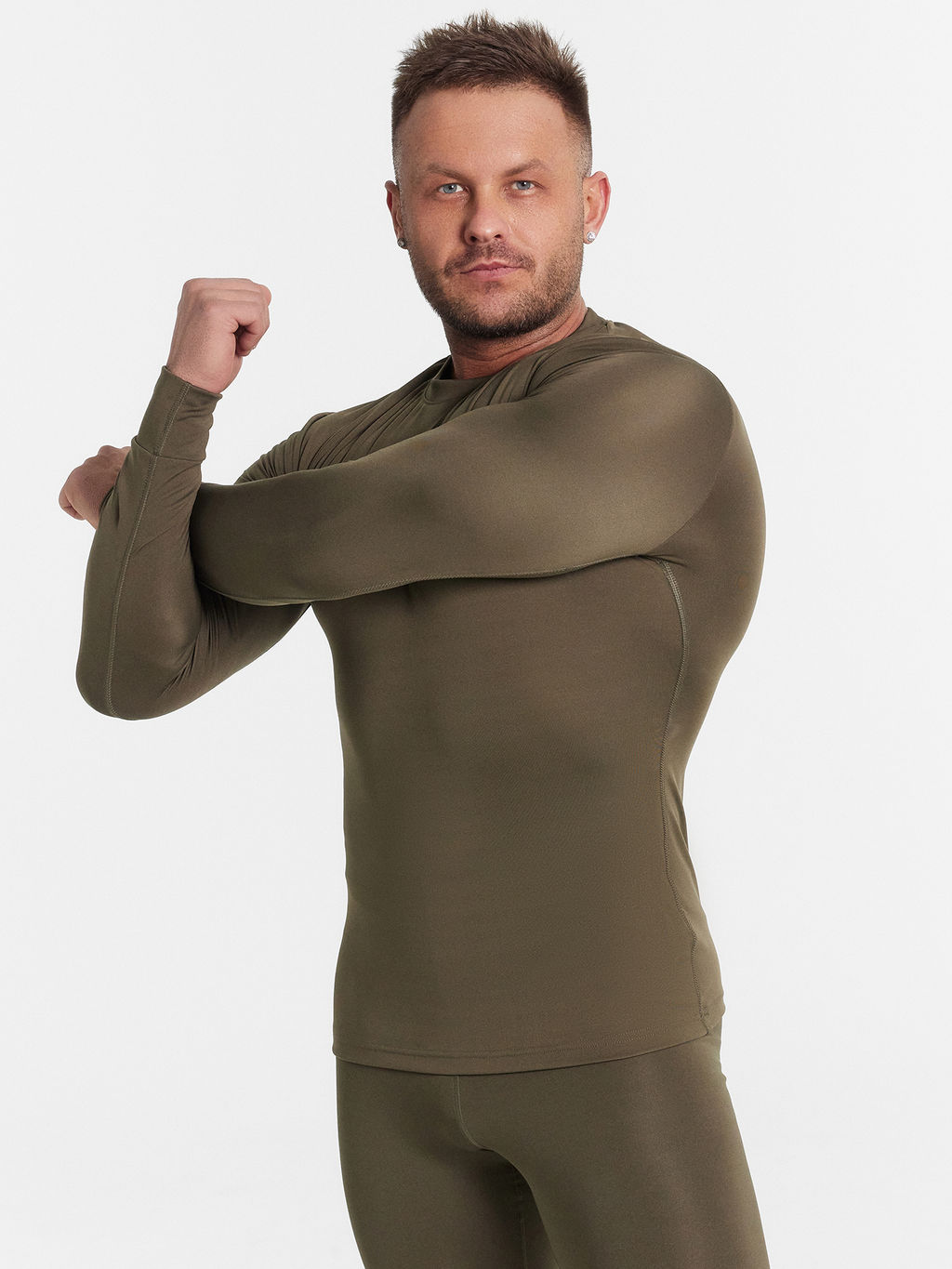 Комплект термо мужской оливковый оливковый 691004 - Mark formelle фото 4