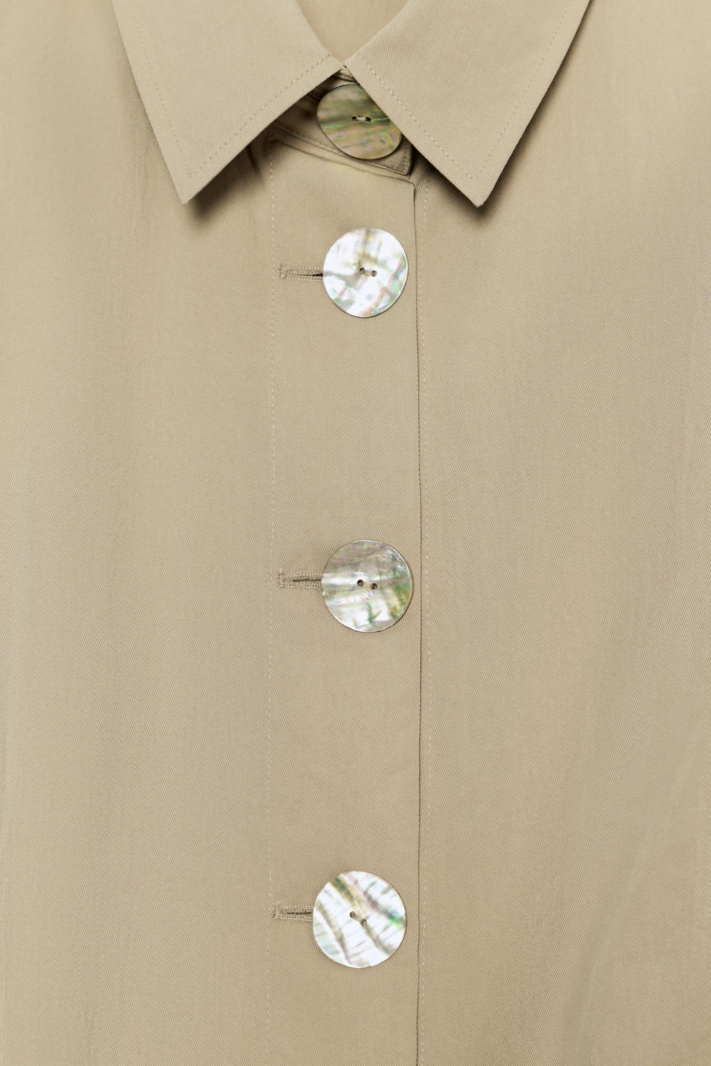 TOP CUELLO CAMISERO / Camel medio - Zara фото 10