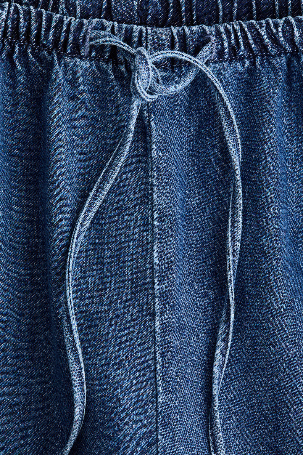 Pantal?n denim con cord?n de ajuste - H&m фото 11