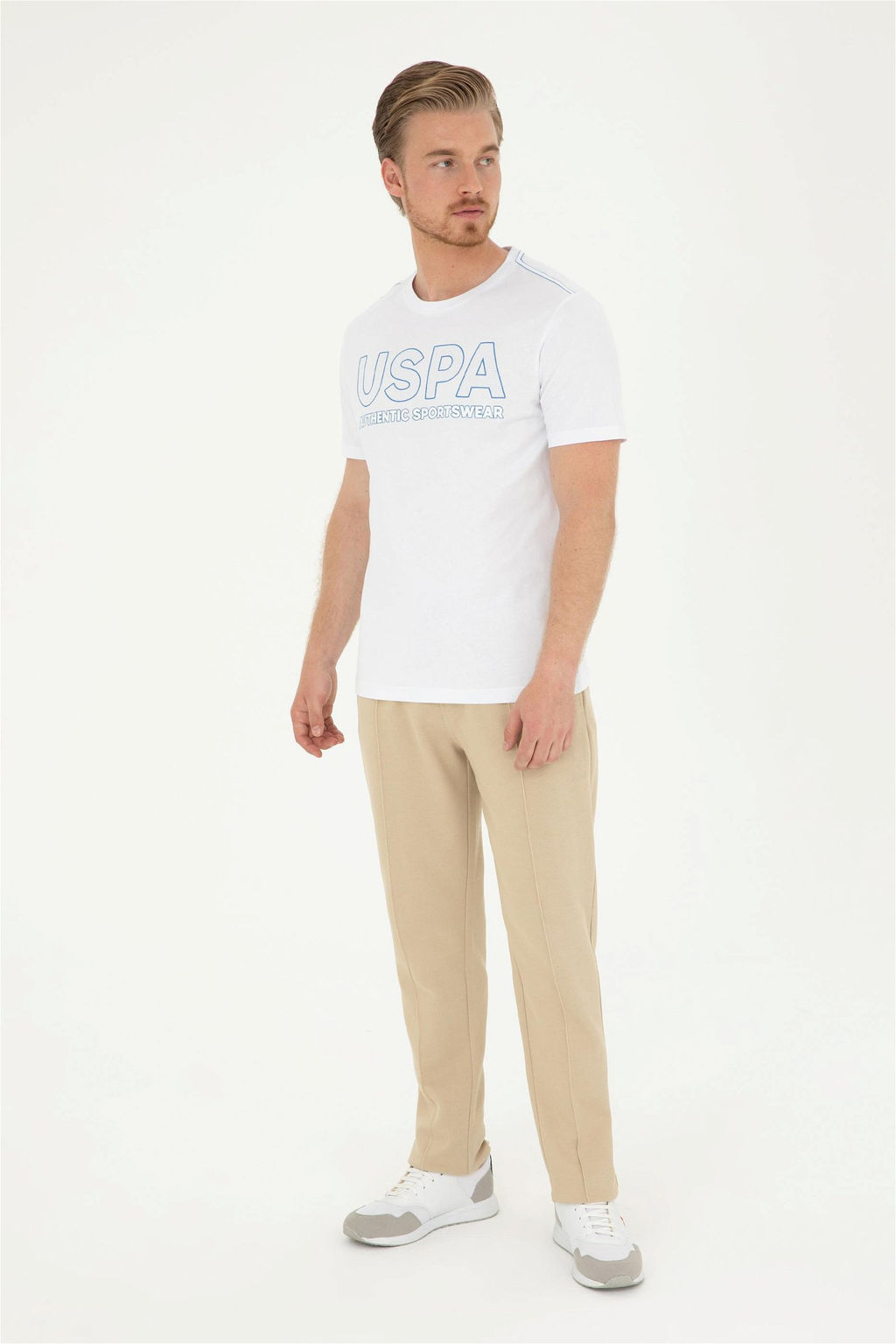 Мужская белая футболка Неожиданная скидка в корзине - U.s. polo assn фото 4