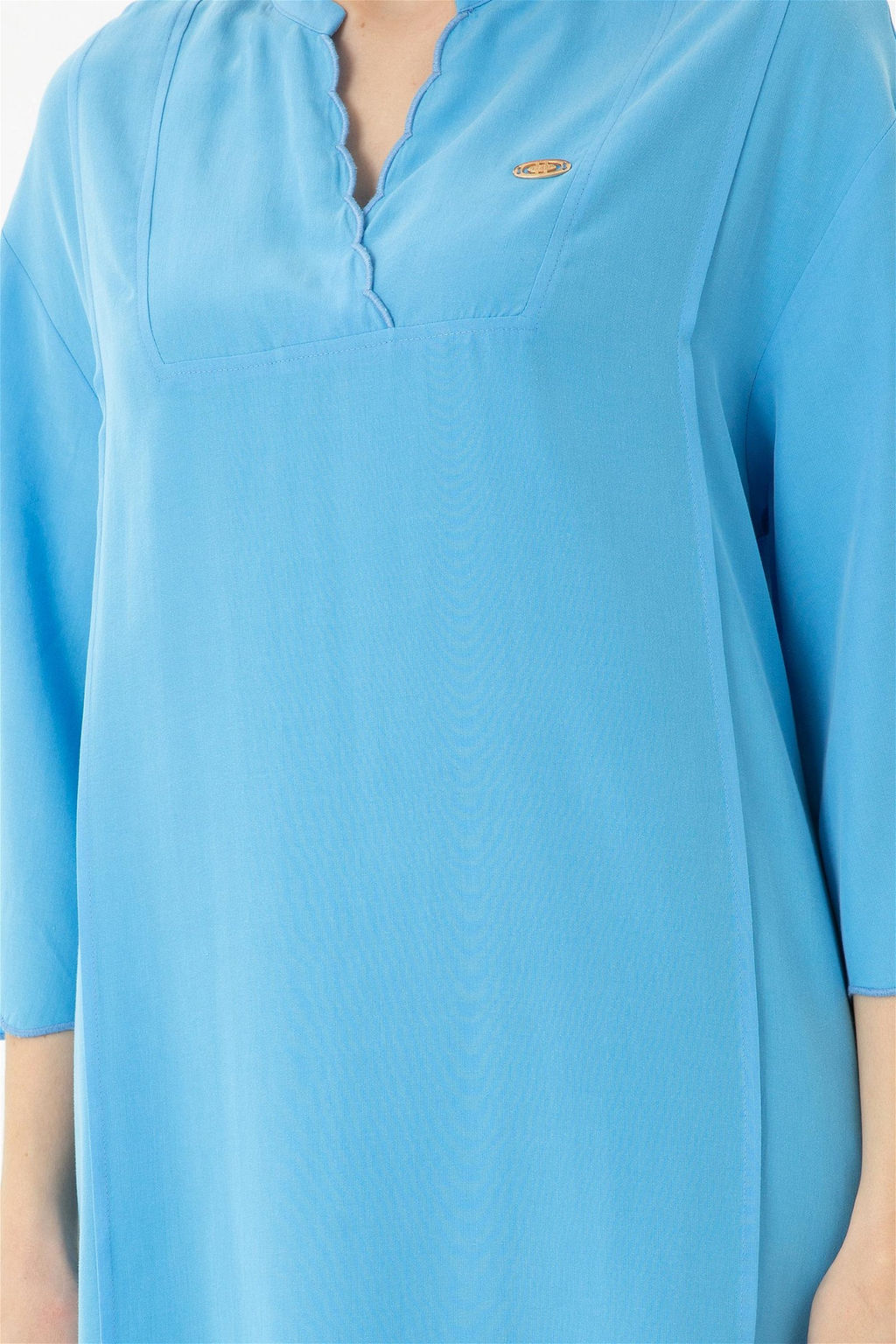 Женское синее тканое платье - U.s. polo assn фото 6