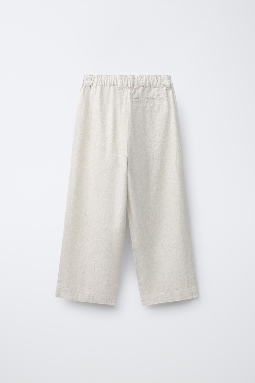 PANTAL?N RECTO ALGOD?N LINO / Beige claro - Zara фото 2