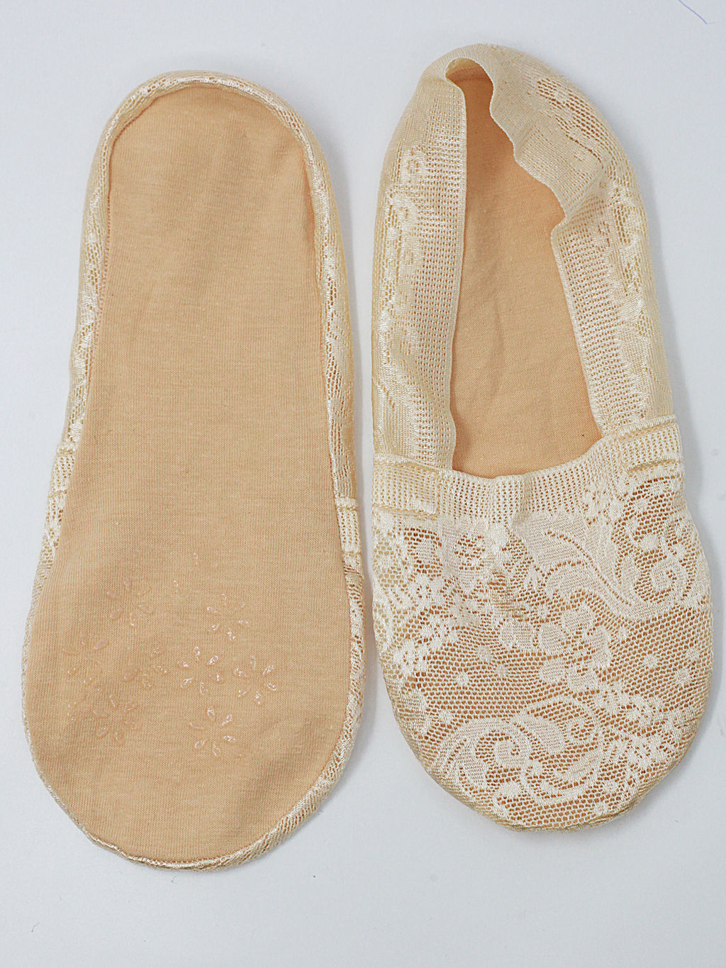 Следки р.35-40 Прозрачные "Ажур 2" Бежевые