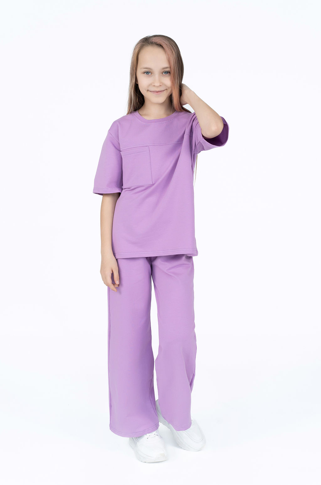 Костюм детский для девочки сирень 7063 (140)