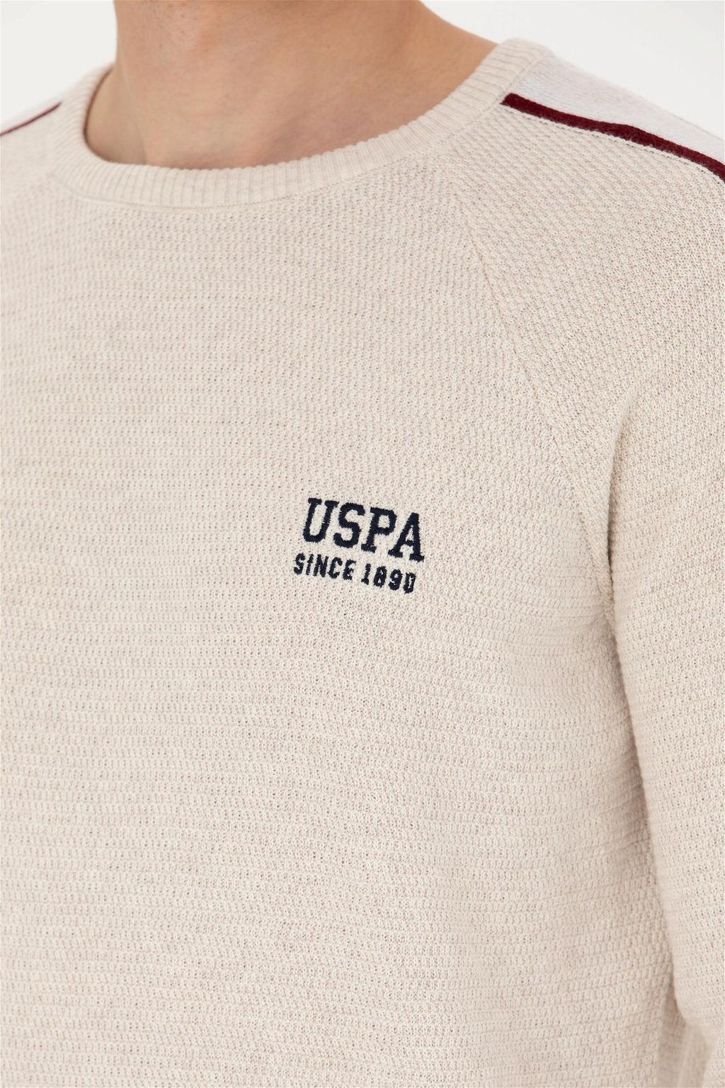 Мужской свитер из каменного меланжа - U.s. polo assn фото 7
