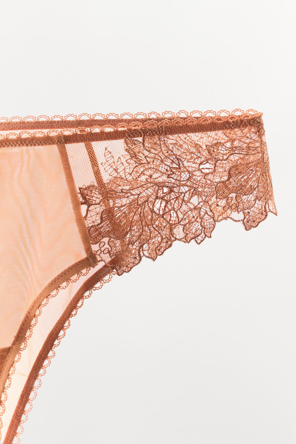 BRAGUITA MESH ENCAJE / Teja - Zara фото 7