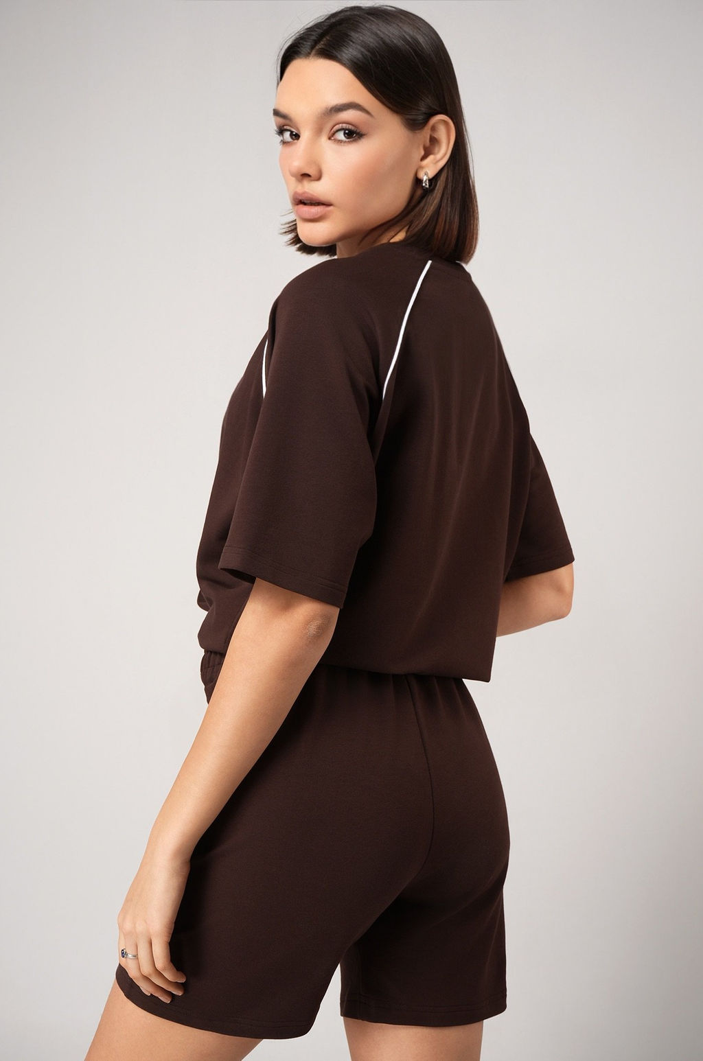 Женский костюм с шортами из футера двухнитки Happyfox  фото 18