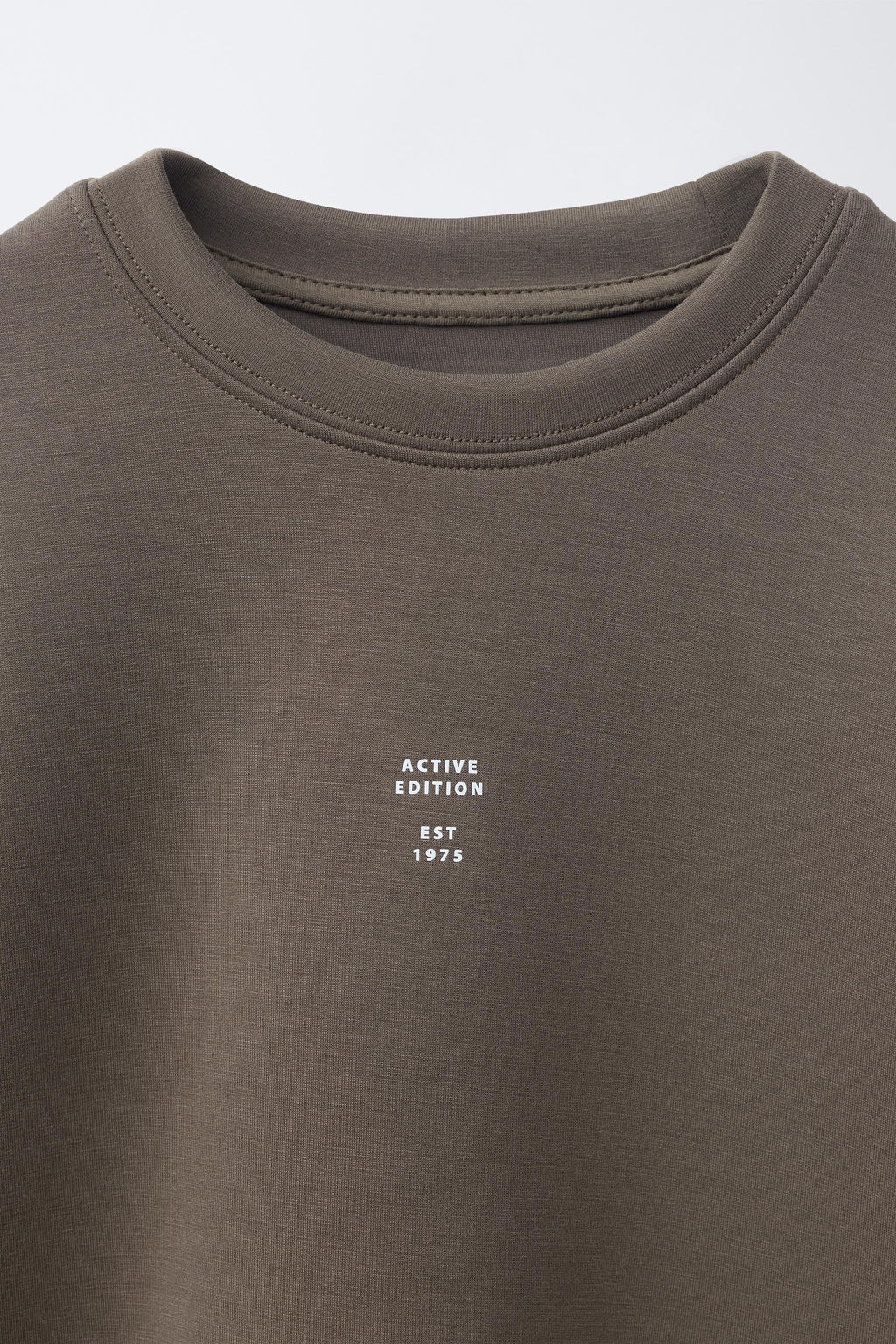 CAMISETA TEXTO SPORTY / Marr?n - Zara фото 6