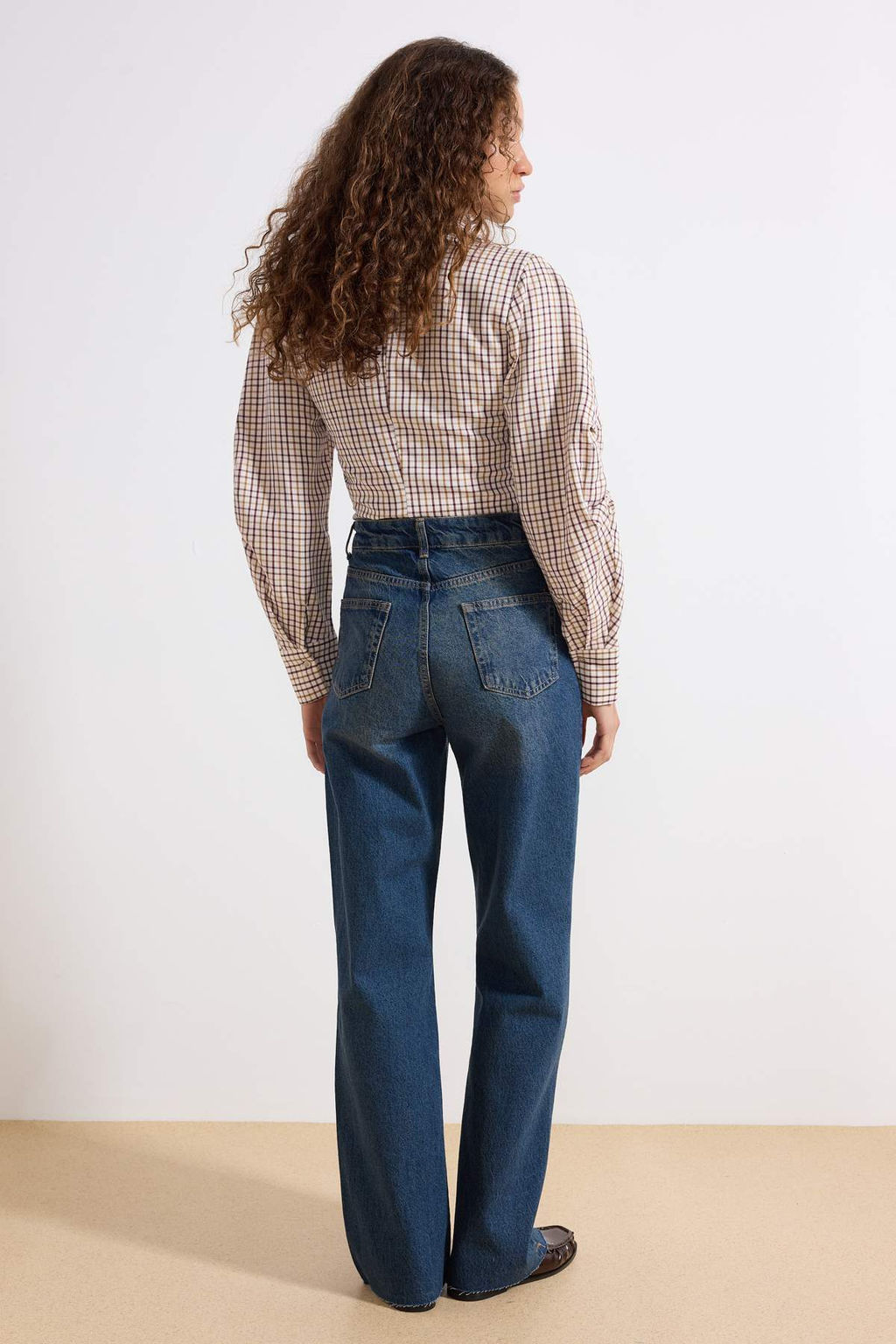 Mavi Yuksek Bel Straight %100 Pamuk Non-Stretch Jeans TWOAW25JE00378