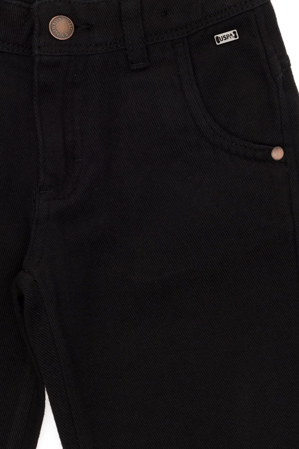 Черные брюки из плотной ткани для мальчика - U.s. polo assn фото 4