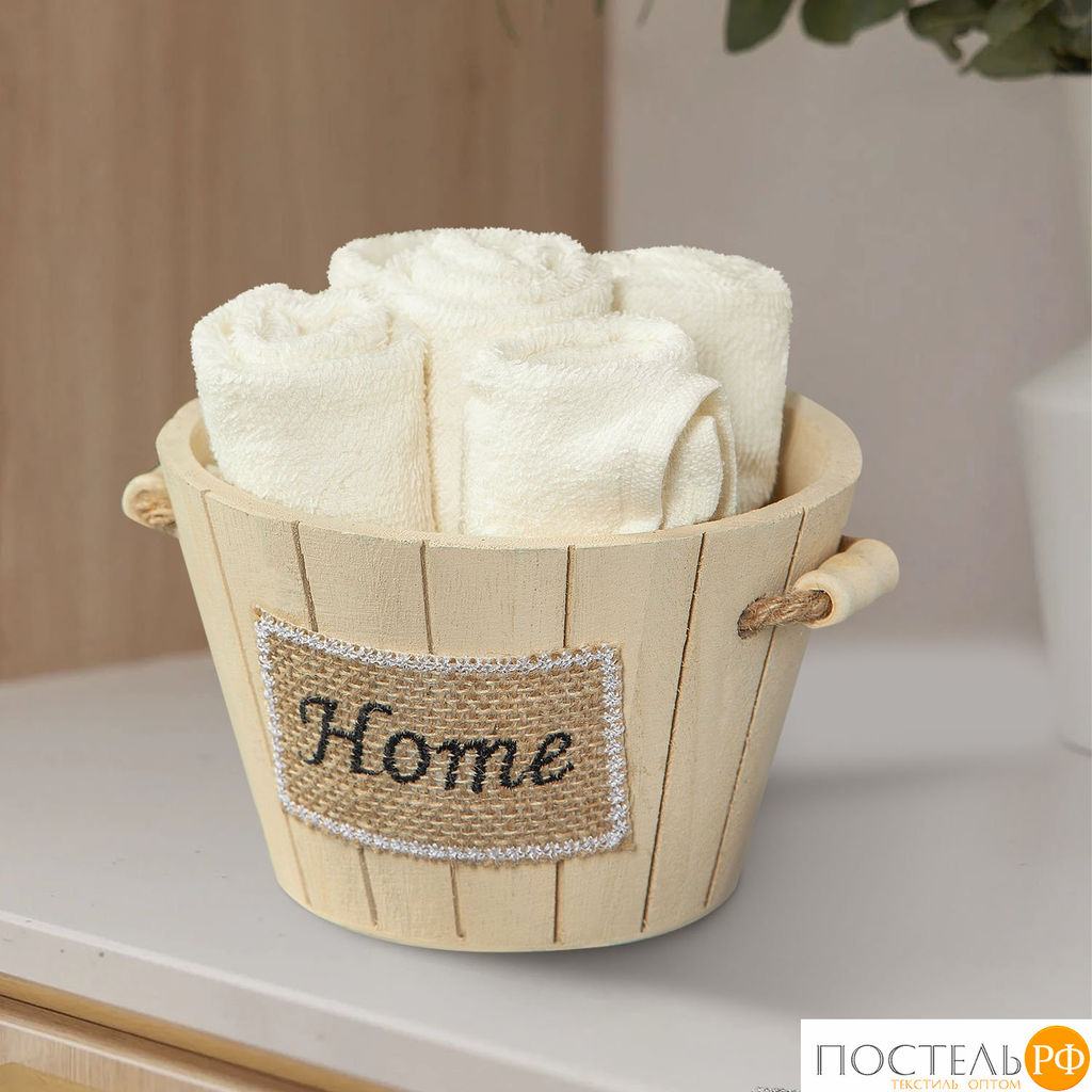 Daily by T ТИМБЕР экрю К-т полотенец 30х30-5, 5 пр., 100% хлопок