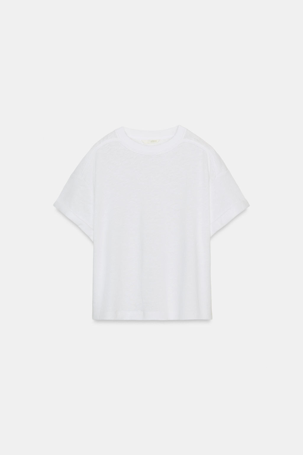 CAMISETA MANGA CORTA ALGOD?N / Blanco