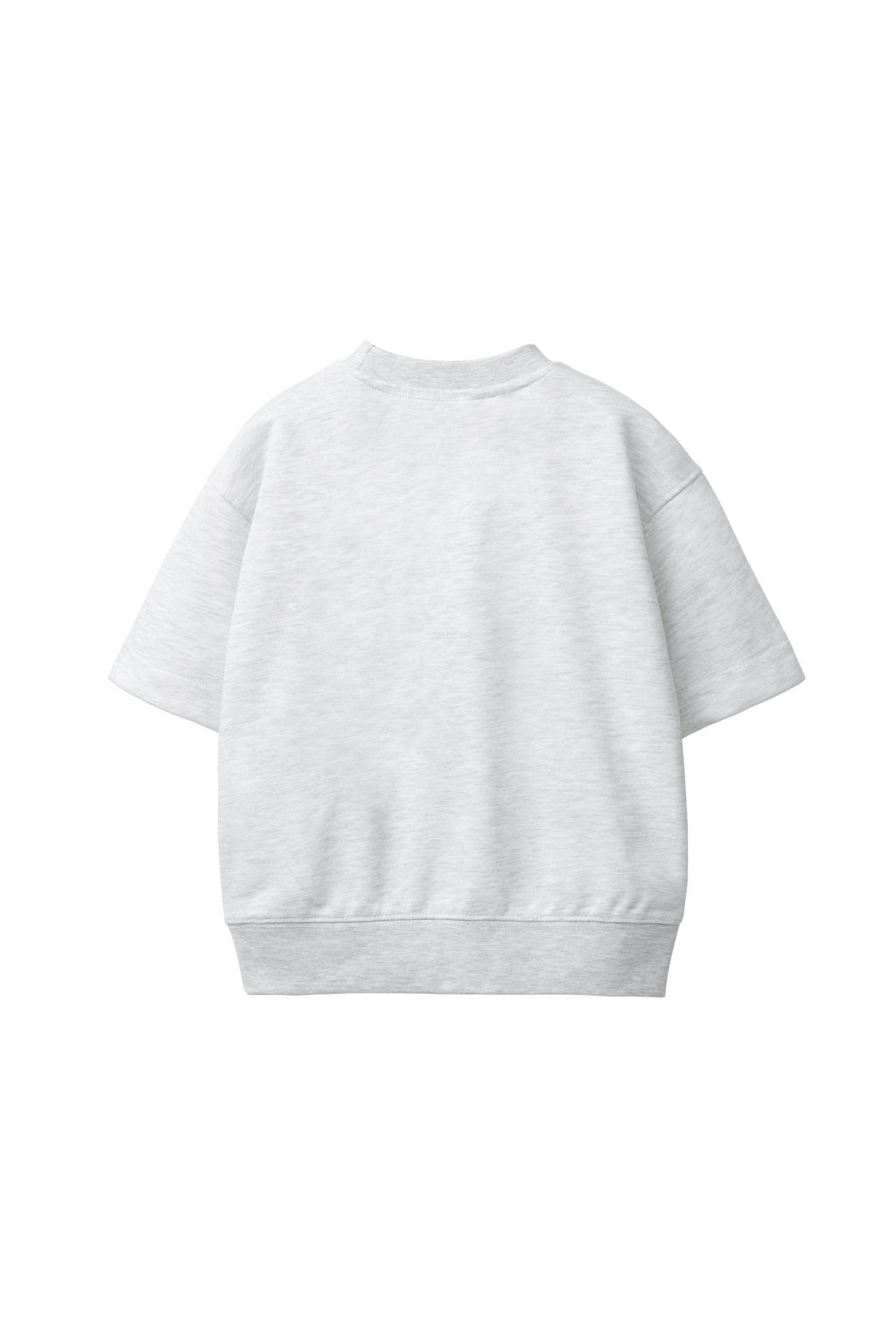 SUDADERA MANGA CORTA TEXTO RELIEVE / Gris vigor? - Zara фото 3