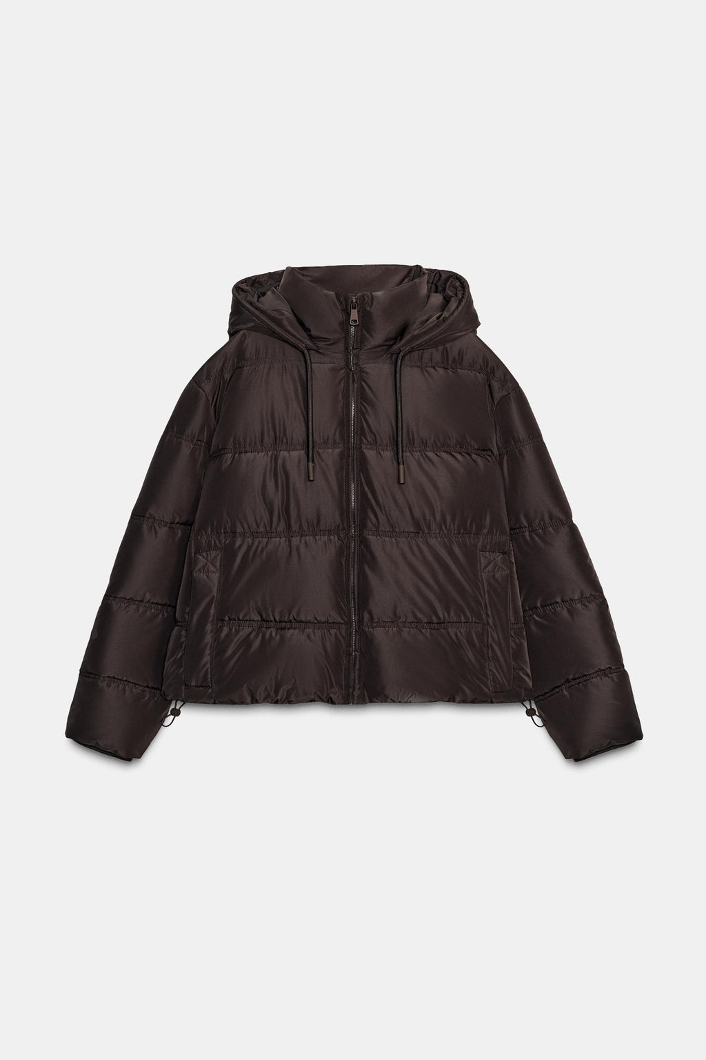WATER AND WIND PROTECTION SHORT PUFFER ANORAK - Zara фото 10