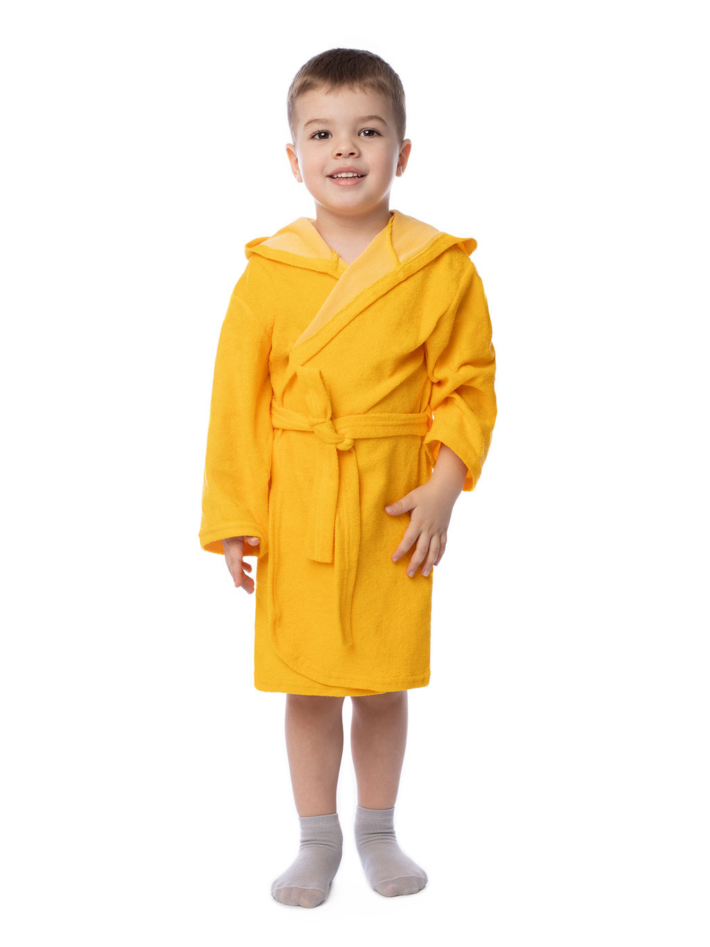Халат детский желтый 900/1 (110, 60)