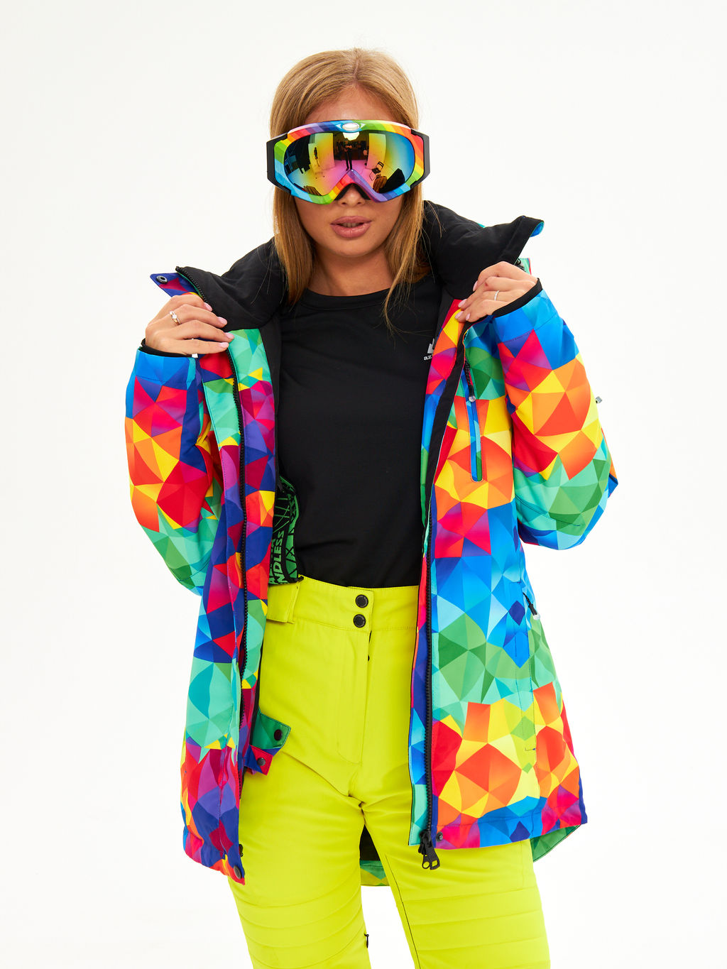 Женская горнолыжная сноубордическая куртка Alpha Endless Ultra Chaleur SNB 423/316_6 Разноцветный  фото 18