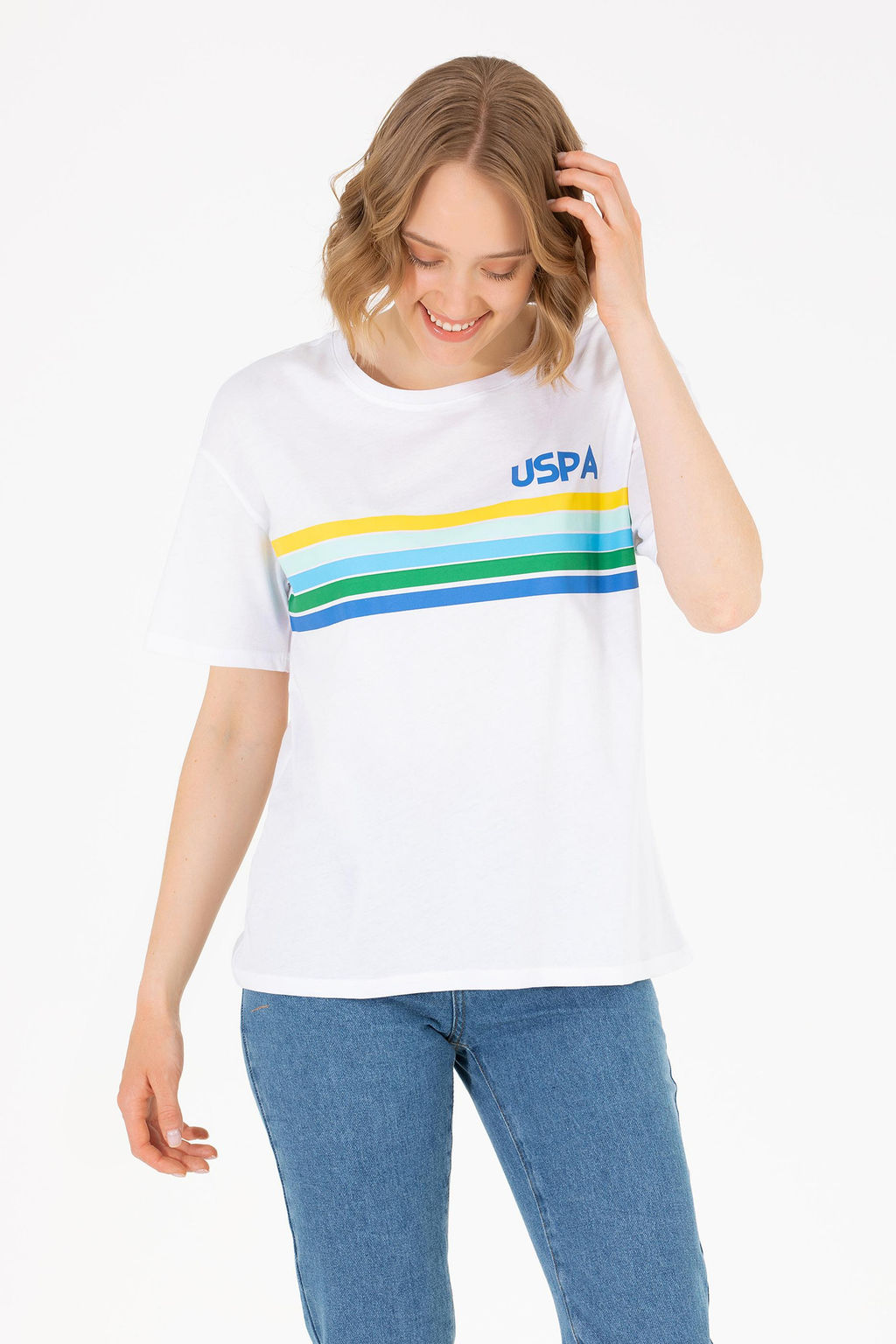 Kad_n Beyaz Ti__rt - U.s. polo assn фото 4