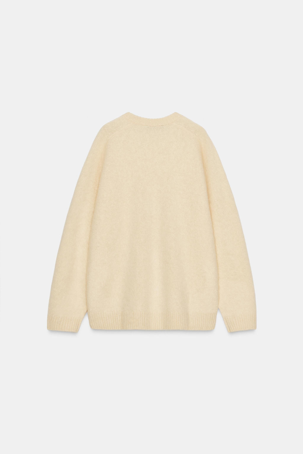 BRUSHED EFFECT WOOL AND CASHMERE SWEATER - Zara фото 3