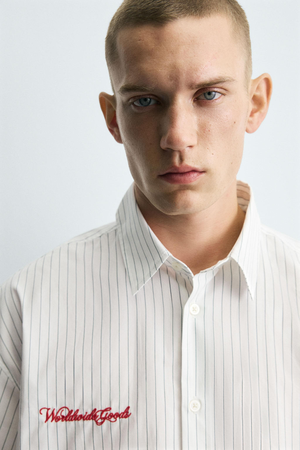EMBROIDERED STRIPED SHIRT - Zara фото 6