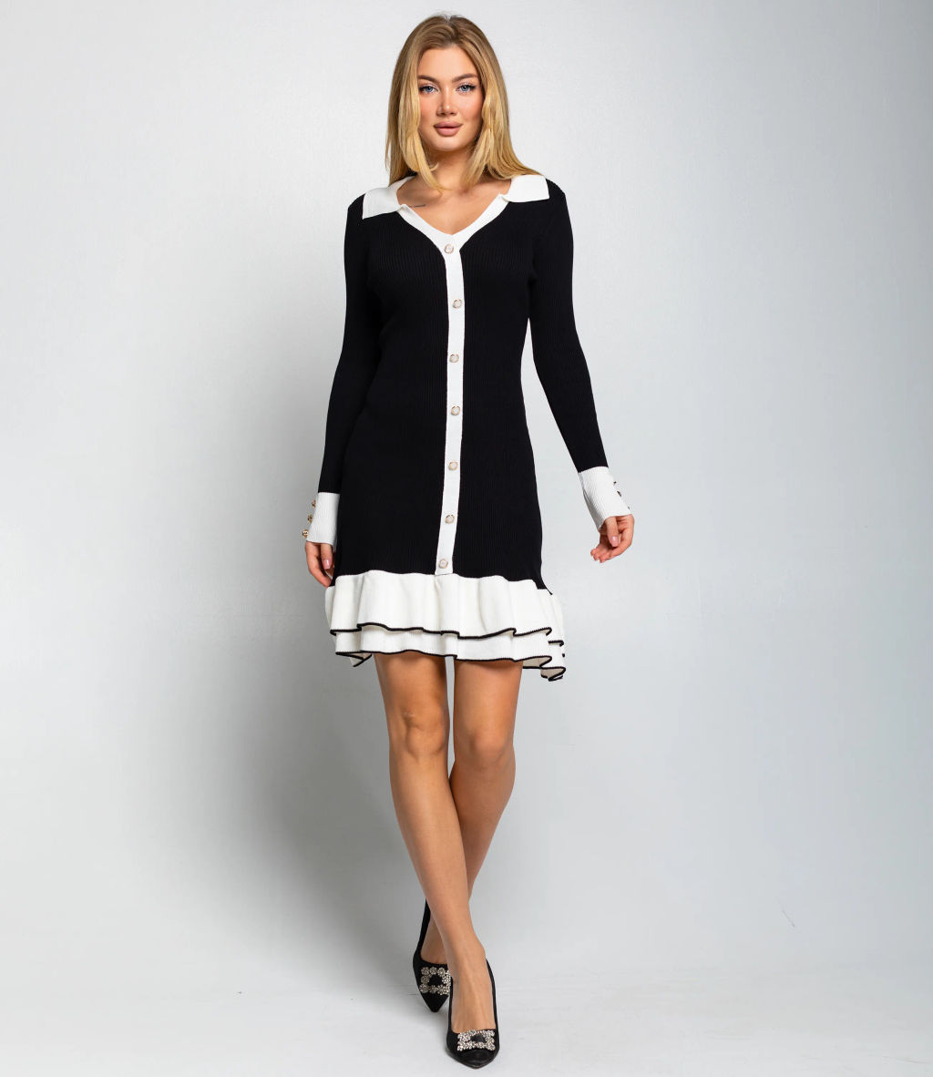 Платье #КТ5903, чёрный