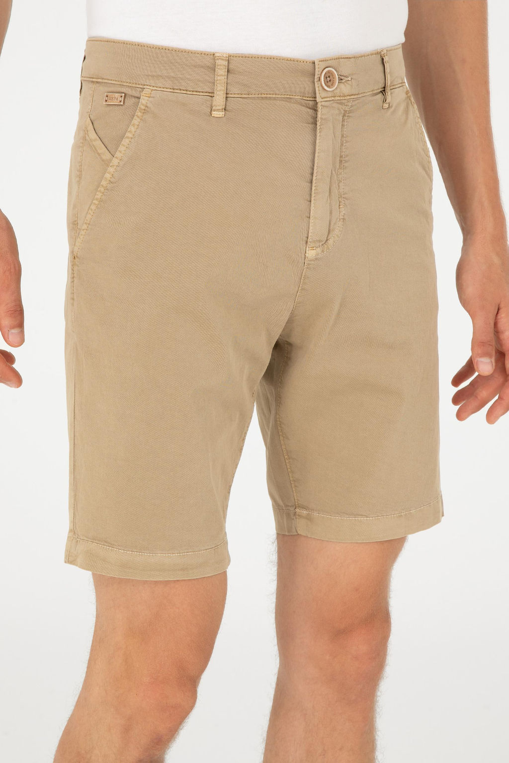 Мужские тканые шорты светло-хаки Неожиданная скидка в корзине - U.s. polo assn фото 5