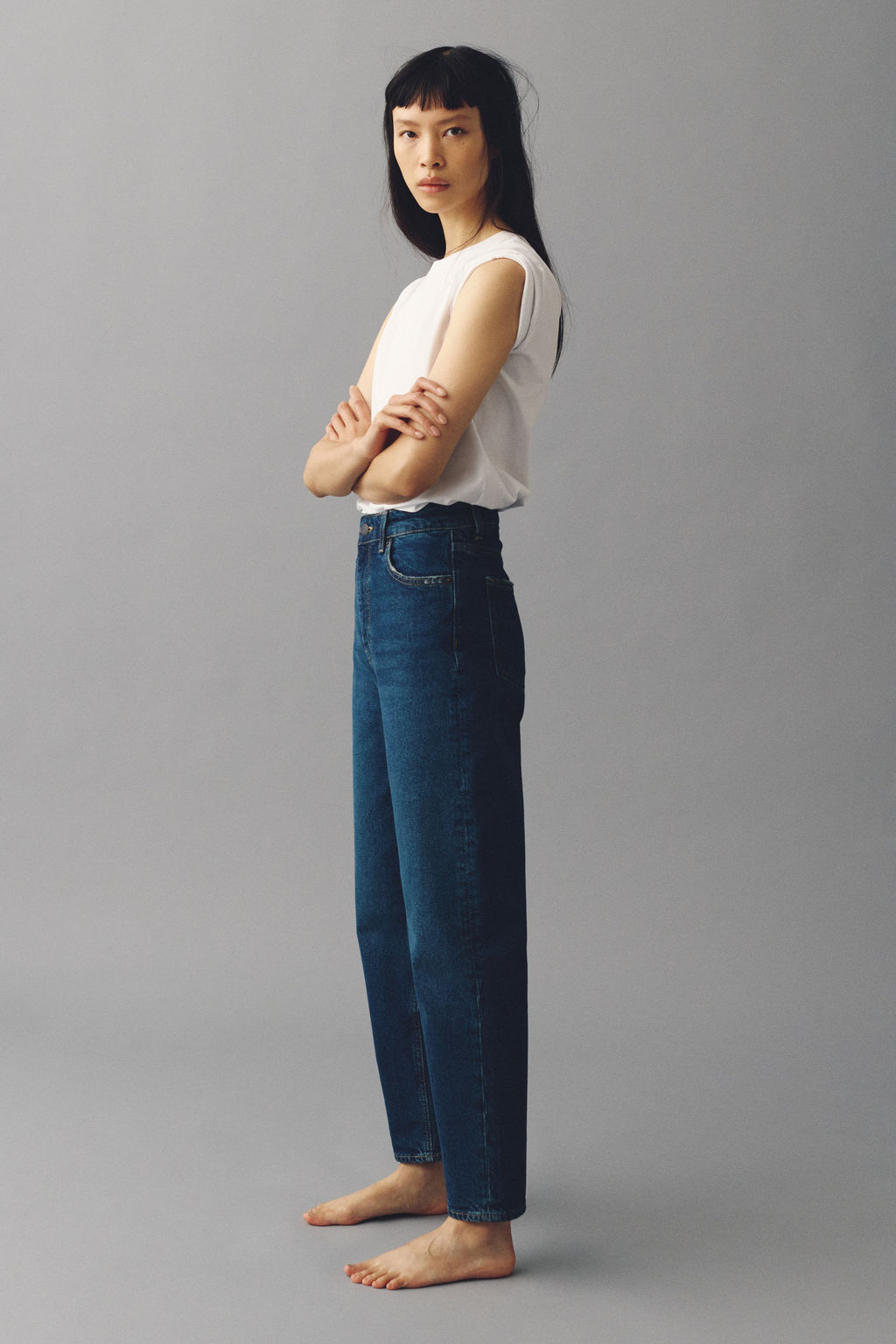Mom Slim Fit High Waist Ankle Jeans - H&m фото 11