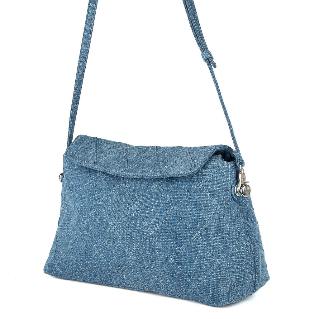 8880 dark blue, Женская джинсовая сумка, Barcelo Biagi