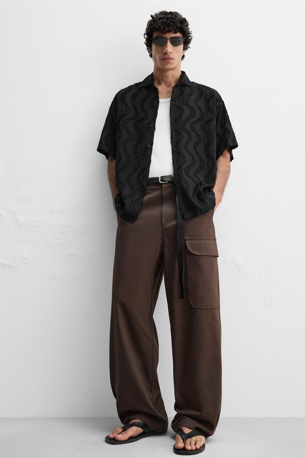 WAVY JACQUARD SHIRT - Zara фото 5