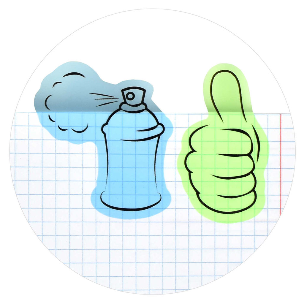 Стикеры-закладки пластиковые, 55x55; 35x60 мм, 40 шт., арт. 58482 / 48 TEENAGE 1