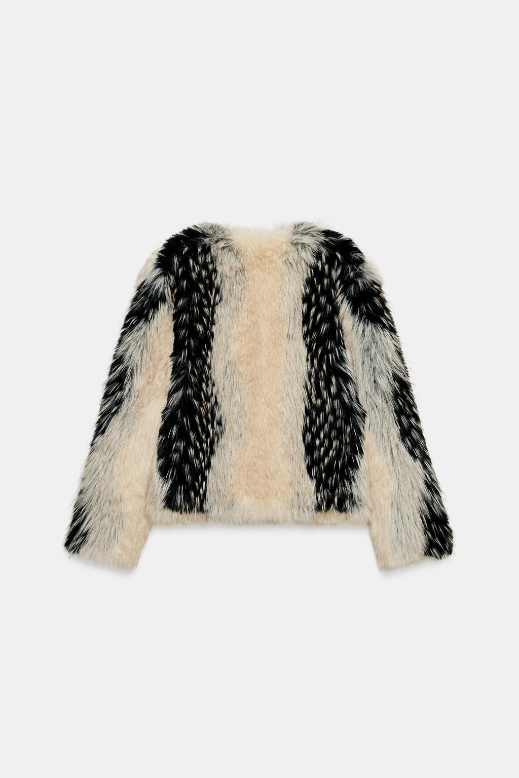 SHORT FAUX FUR COAT ZW COLLECTION - Zara фото 6