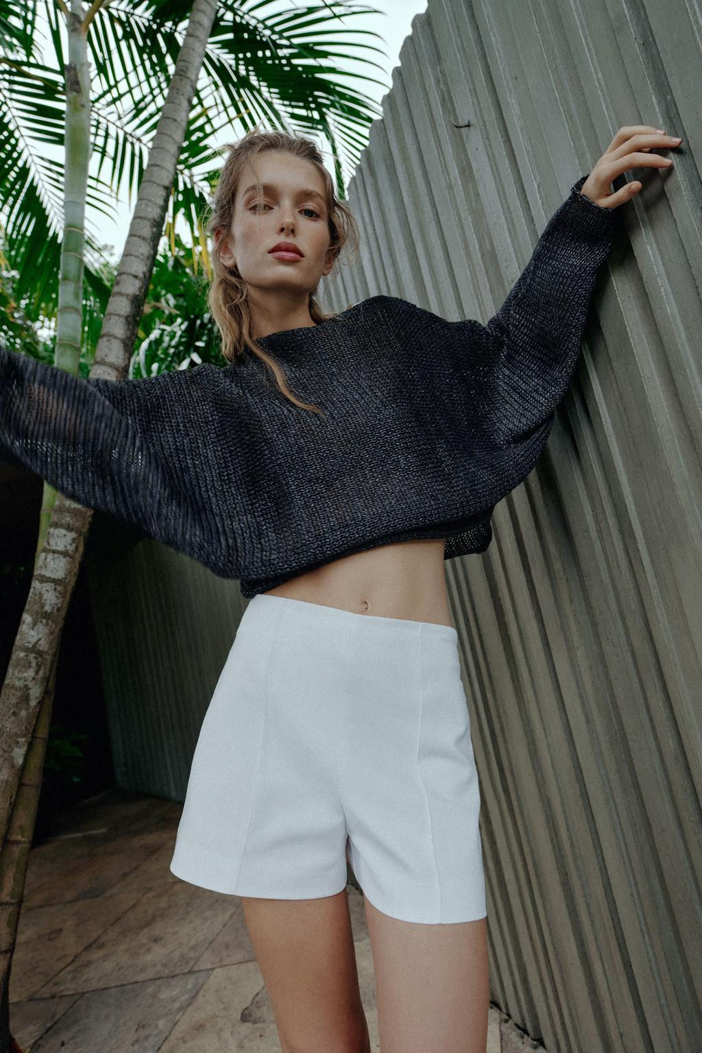 HIGH-WAIST BERMUDA SHORTS - Zara фото 15