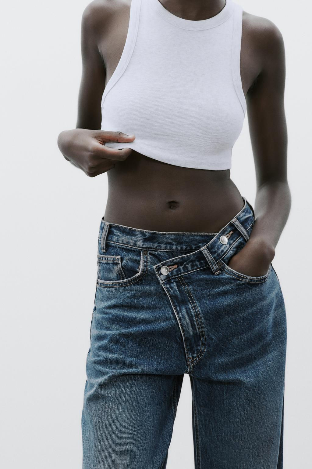 RIBBED STRAPPY TOP - Zara фото 10