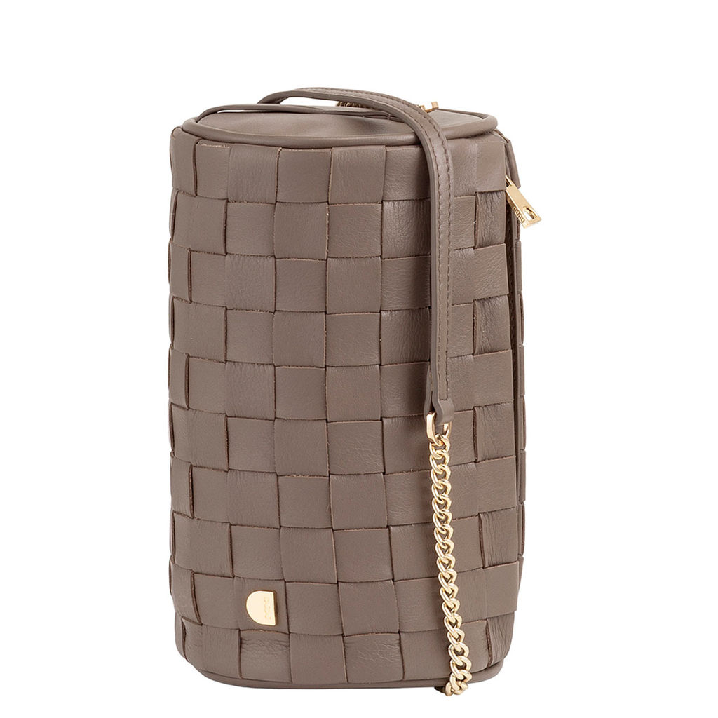 Итальянская кожаная сумка DuDu Bags серии Abigail | тауп - Dudubags фото 3