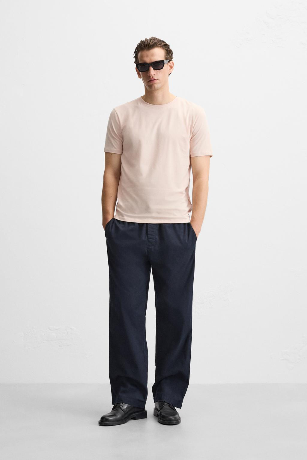 BASIC SLIM FIT T-SHIRT - Zara фото 49