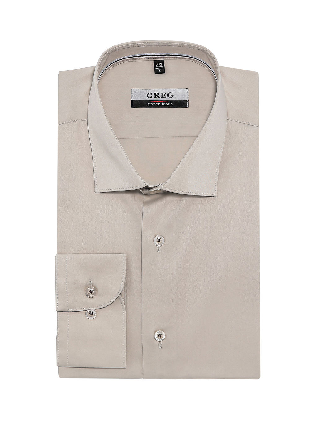 Сорочка мужская длинный рукав GREG 510/237/9442/ZN/1p STRETCH  фото 2