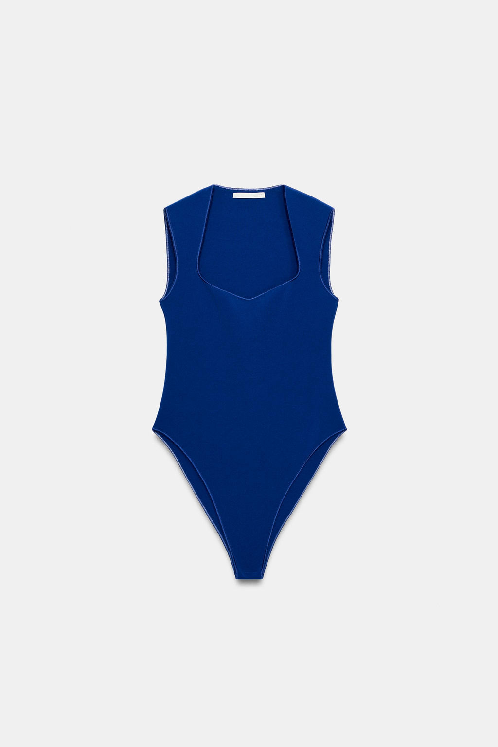 BODY ESCOTE CUADRADO STRETCH / Azul