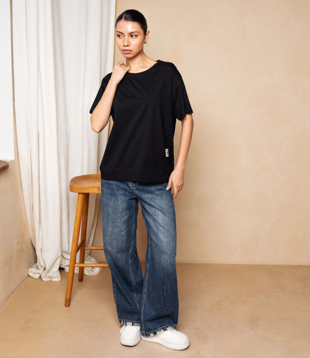 Футболка #КТ1062 (2), чёрный - Dommod фото 4