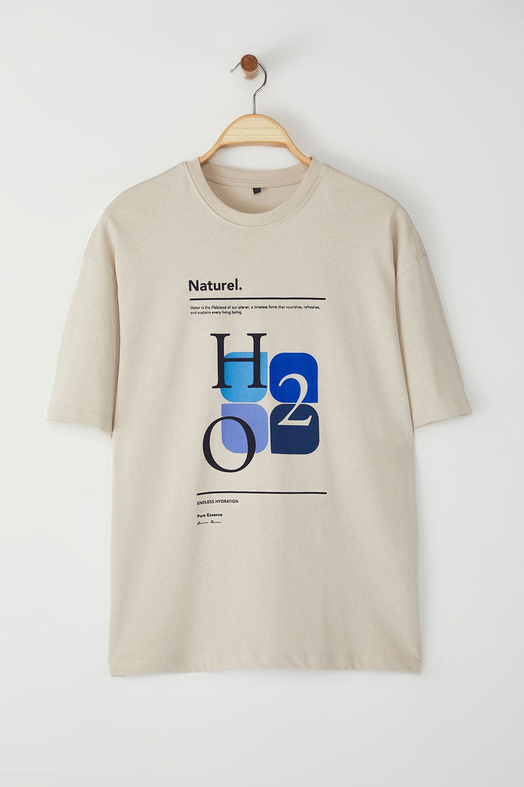 TRENDYOL MAN Tas Oversize/Genis Kesim %100 Pamuklu On Bask?l? T-Shirt TMNSS25TS00124 - Trendyolmilla фото 4