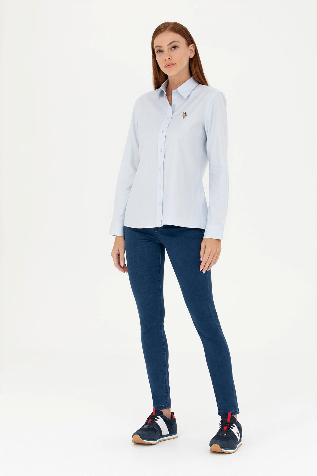 Женские темно-синие джинсовые брюки - U.s. polo assn фото 3