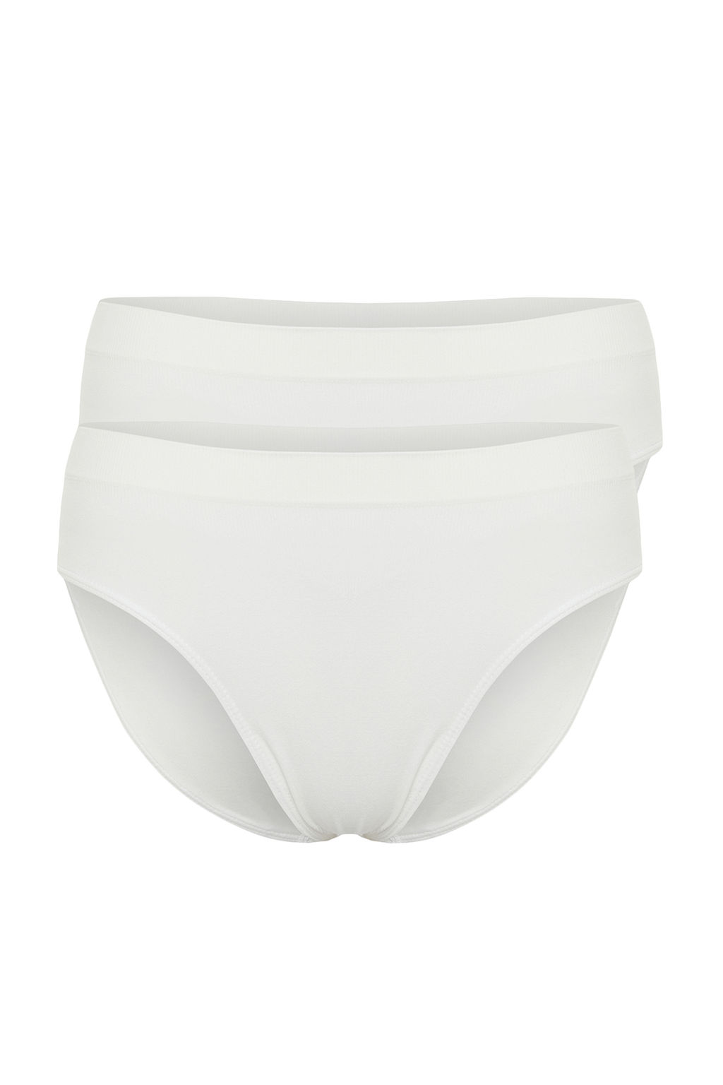 TRENDYOLMILLA Siyah 2li Paket Seamless/Dikissiz Hipster Orme Kulot THMAW22KU0013 фото 42