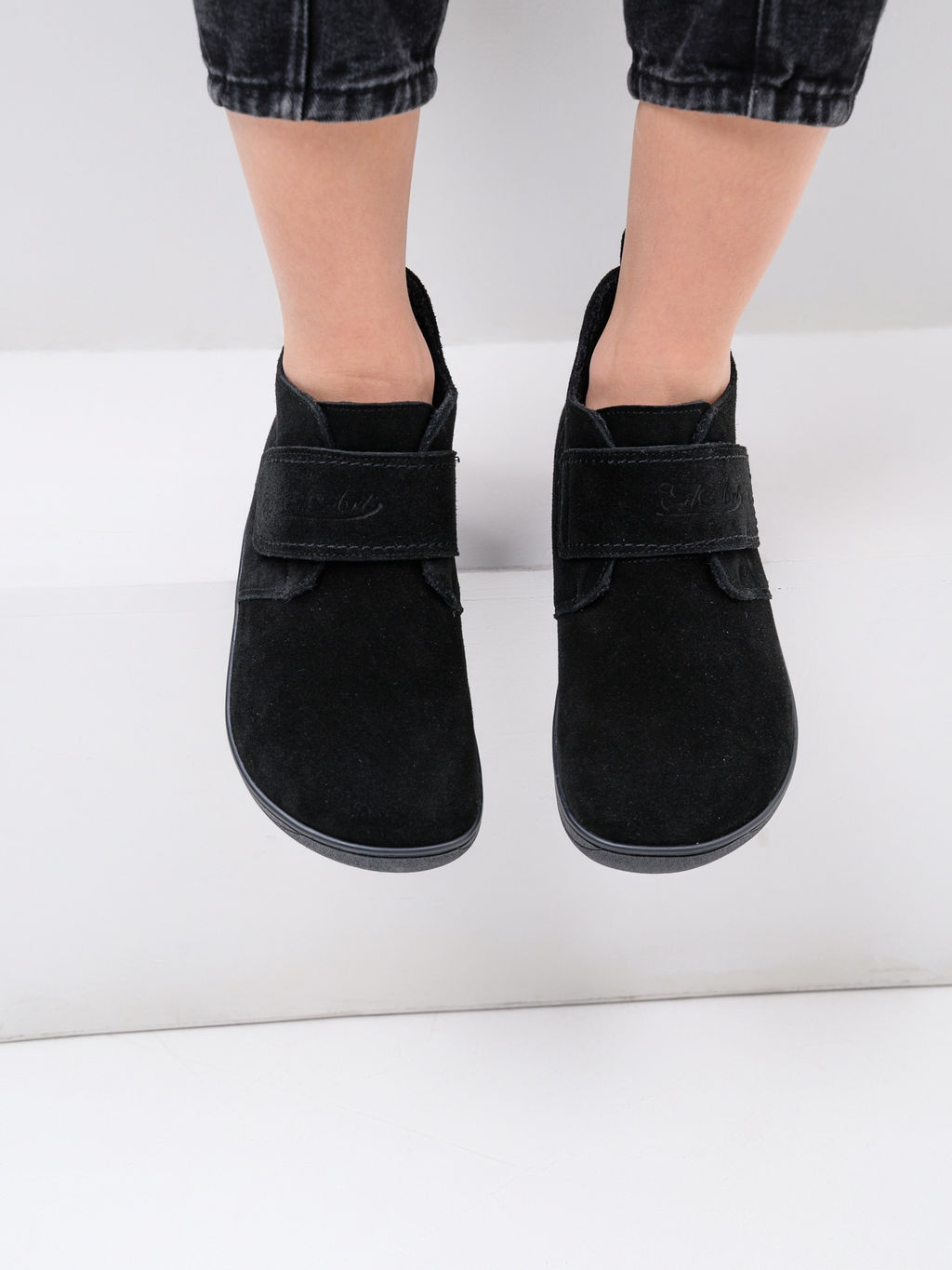 Ботинки женские демисезонные черные 209.NATAbl.Черная замша/Шерсть