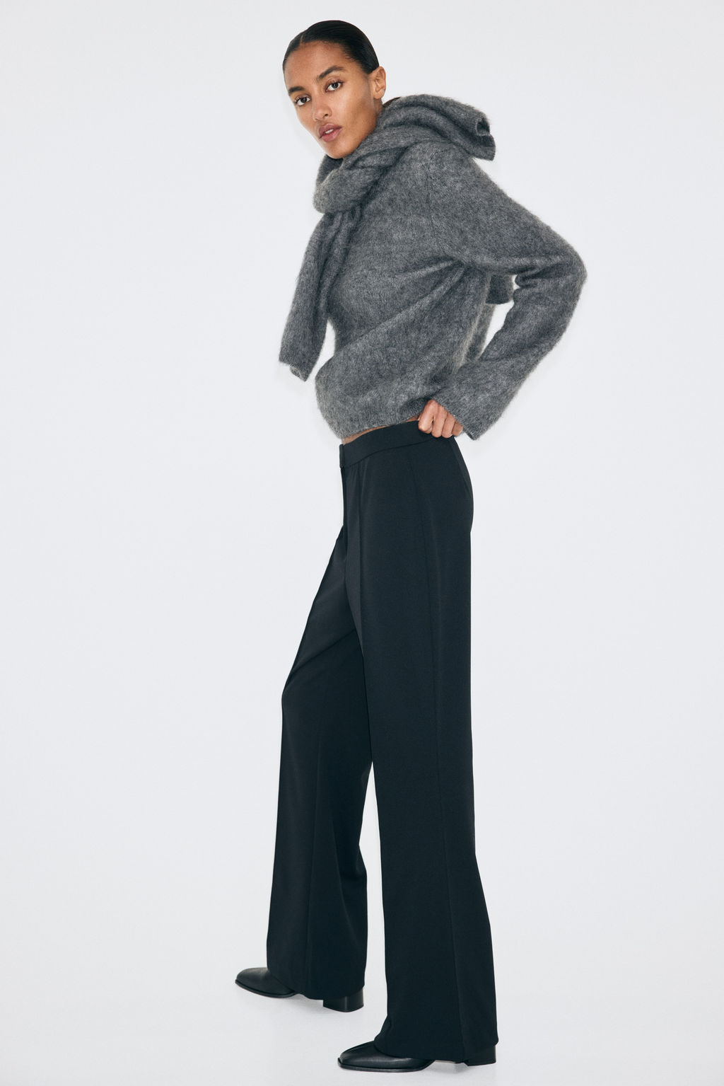 Pantal?n bootcut con raya - H&m фото 5