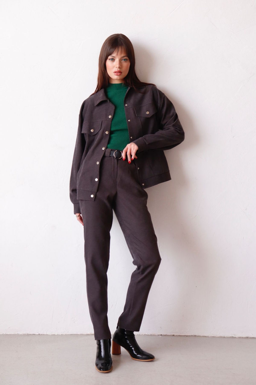 Martichelli Рубашка в стиле сафари антрацит фото 6