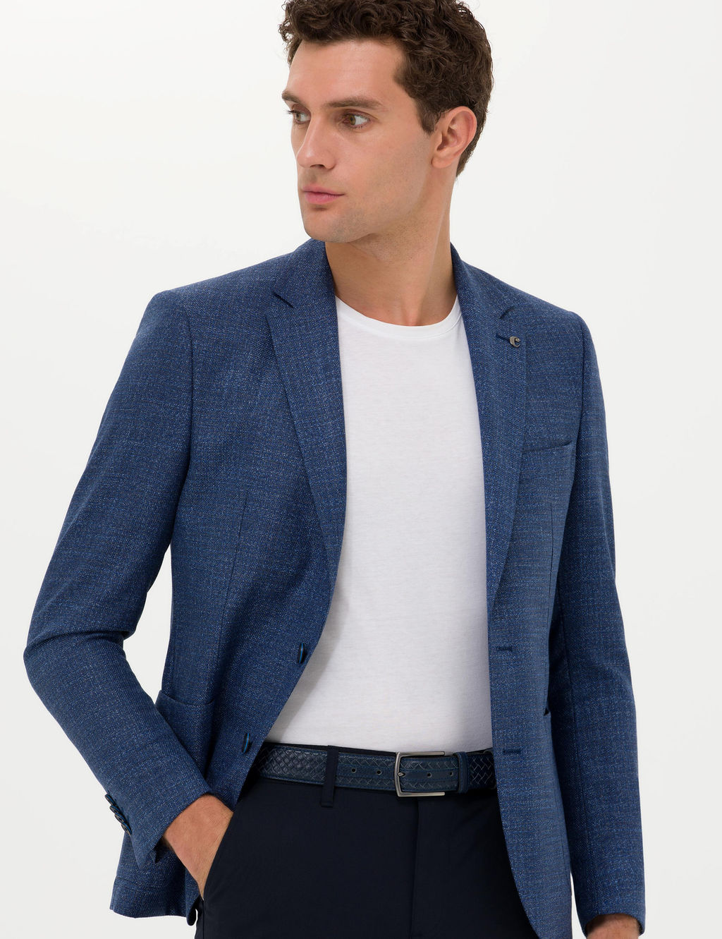 Lacivert Slim Fit Ceket