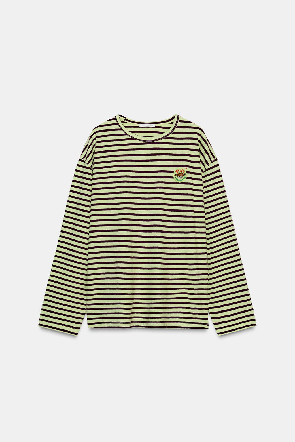 STRIPED EMBROIDERED PIPPI L_NGSTRUMP T-SHIRT - Zara фото 4