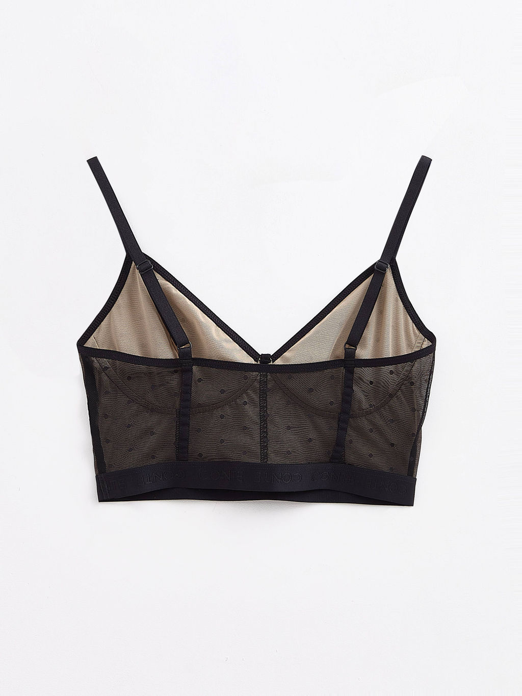 CONTE MESH&DOTS LBE 2299 Бюстье в мелкую сетку с рисунком точки black - Conte elegant фото 5